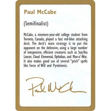 Paul McCabe Bio