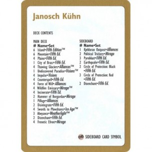 Janosch Kühn Decklist 1997