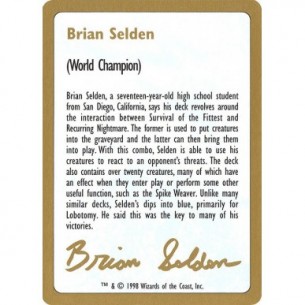 Brian Selden Bio