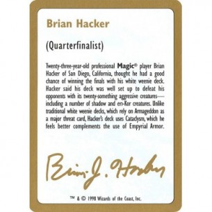 Brian Hacker Bio