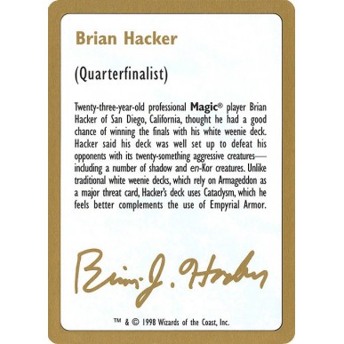 Brian Hacker Bio