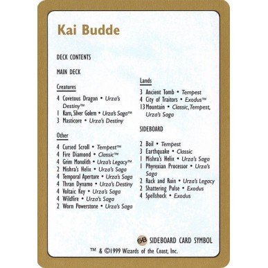 Kai Budde Decklist