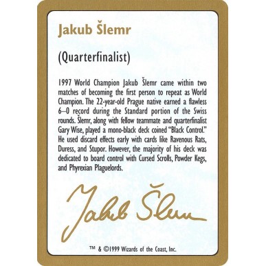 Jakub Šlemr Bio (1999)