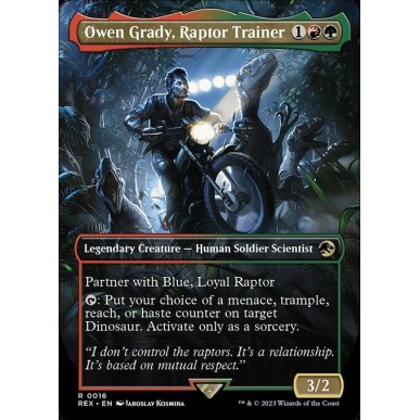 Owen Grady, Raptor Trainer