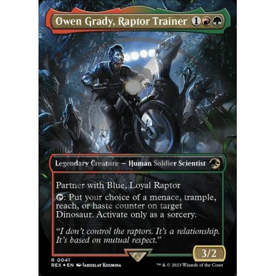 Owen Grady, Raptor Trainer