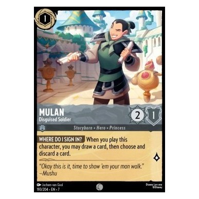 Mulan - Travestita da Soldato