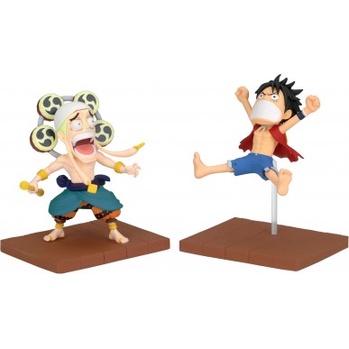 Monkey D. Luffy & Enel - One Piece - WCF Log Stories - Banpresto (7cm)