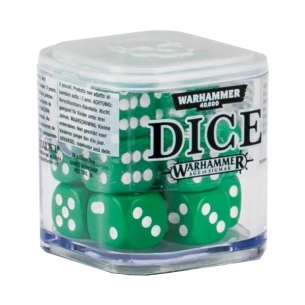 Warhammer - Set 20 Dadi a 6 Facce - Verdi (12mm)