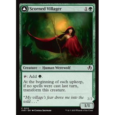 Scorned Villager // Moonscarred Werewolf