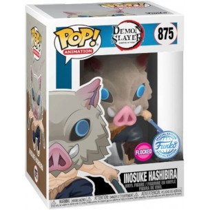 Funko Pop Animation 875 - Inosuke Hashibira - Demon Slayer (Flocked) (Special Edition)