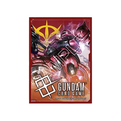 Gundam Card Game - Official Card Sleeve 01 - Char's Zaku Ⅱ/Zeon (70 bustine)