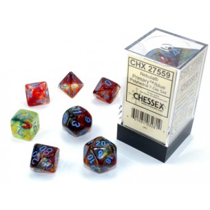 Chessex - Set 7 Dadi - Nebula Luminary Primary/Blue 2