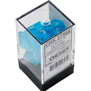 Chessex - Set 7 Dadi - Luminary Sky/Silver 2