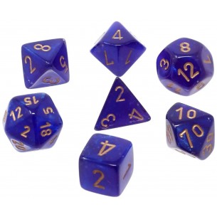 Chessex - Set 7 Dadi - Borealis Luminary Purple/Gold