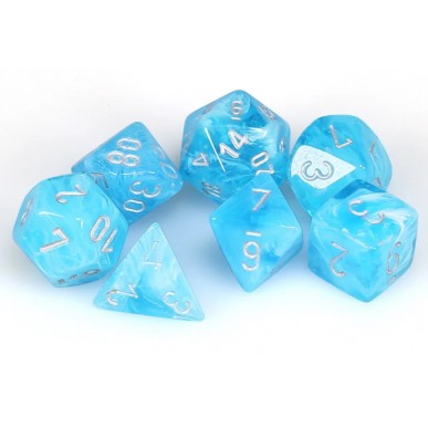Chessex - Set 7 Dadi - Luminary Sky/Silver