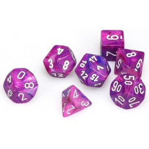 Chessex - Set 7 Dadi - Festive Violet/White
