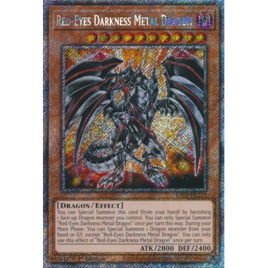 Drago Metallico Oscuro Occhi Rossi...