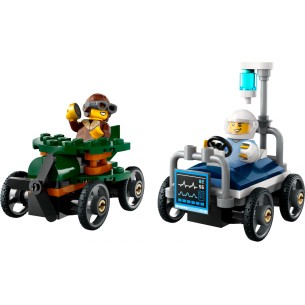 LEGO City - 60459 - Pack Veicoli da Corsa: Aereo contro Letto d'Ospedale 2