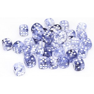 Chessex - Set 36 Dadi da 12mm - Nebula Black/White