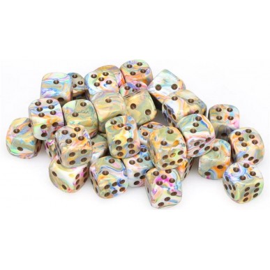 Chessex - Set 36 Dadi da 12mm - Festive Vibrant/Brown