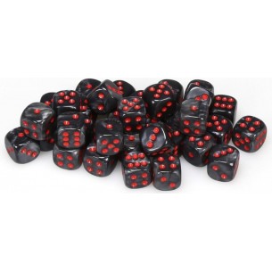 Chessex - Set 36 Dadi da 12mm - Velvet Black/Red