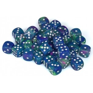Chessex - Set 36 Dadi da 12mm - Festive Waterlily/White
