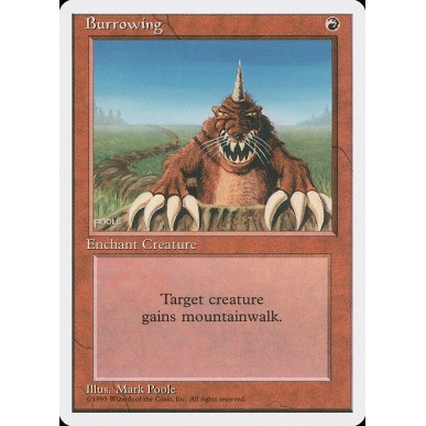 Burrowing