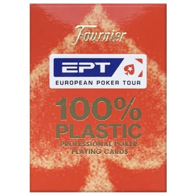 Carte da Poker - Fournier EPT Plastic (Rosso)