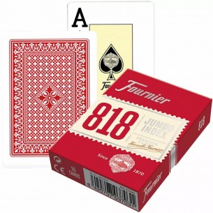 Carte da Poker - Fournier 818 Jumbo Index (Rosso) 2
