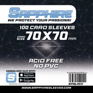 Black 70 x 70 mm (100 Bustine) - Sapphire