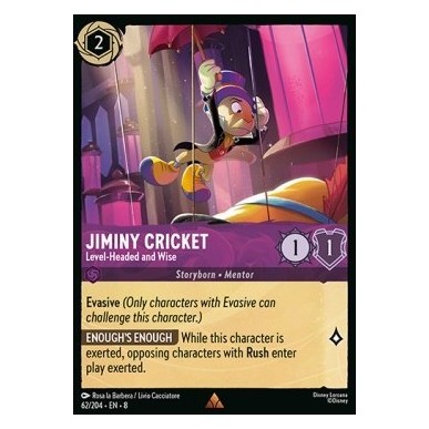 Jiminy Cricket - Level-Headed and Wise