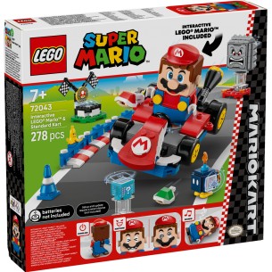 LEGO Super Mario - 72043 - Mario Kart: LEGO Mario Interattivo e Kart Standard