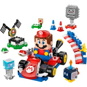 LEGO Super Mario - 72043 - Mario Kart: LEGO Mario Interattivo e Kart Standard 2
