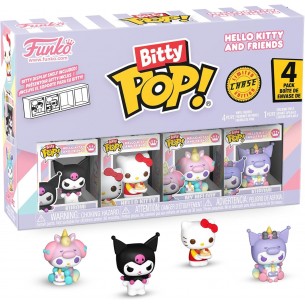 Funko Bitty Pop - Hello Kitty and Friends 4 Pack - Kuromi / Hello Kitty / My Melody / Mystery (Chase)