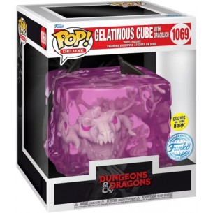 Funko Pop Deluxe 1069 - Gelatinous Cube with Dracolich - Dungeon & Dragons (Oversized) (Special Edition) (Glows in the Dark)