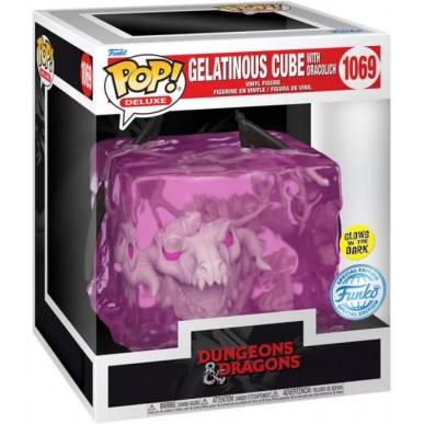 Funko Pop Deluxe 1069 - Gelatinous Cube with Dracolich - Dungeon & Dragons (Oversized) (Special Edition) (Glows in the Dark)