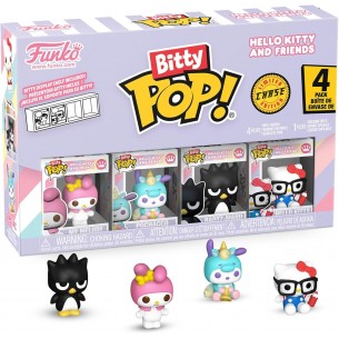 Funko Bitty Pop - Hello Kitty and Friends 4 Pack - My Melody / Pochacco / Badtz-Maru / Mystery (Chase)