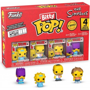 Funko Bitty Pop - The Simpsons 4 Pack - Maggie / Homer / Barney Gumble / Mystery (Chase)
