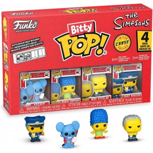 Funko Bitty Pop - The Simpsons 4 Pack - Itchy / Marge / Moe Szyslak / Mystery (Chase)