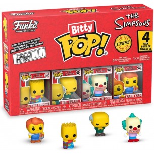 Funko Bitty Pop - The Simpsons 4 Pack - Bart / Mr. Burns / Krusty the Clown / Mystery (Chase)