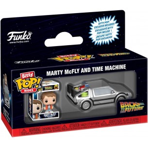 Funko Bitty Pop Rides - Marty McFly and Time Machine - Back to the Future