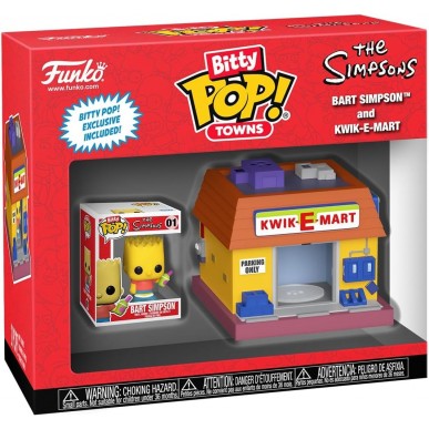 Funko Bitty Pop Towns - Bart Simpson and Kwik-E-Mart - The Simpsons