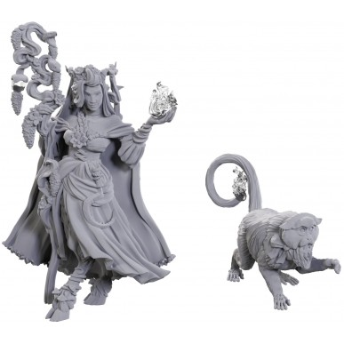 Critical Role Unpainted Miniatures - Fearne Calloway & Mister
