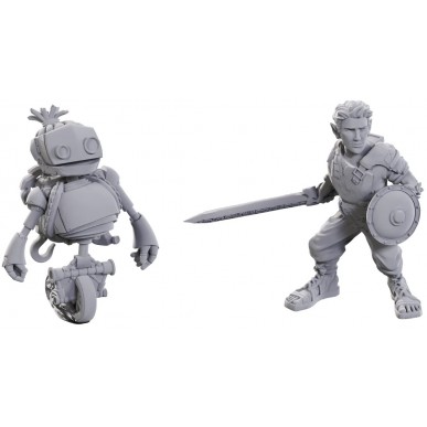 Critical Role Unpainted Miniatures - Orym of the Air Ashari & Fresh Cut Grass