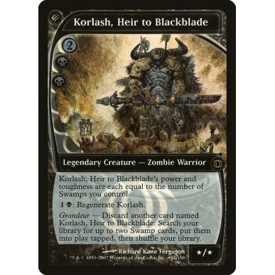 Korlash, Heir to Blackblade
