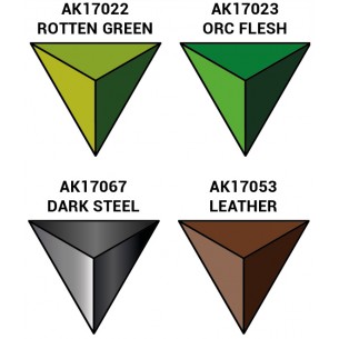 AK Quick Gen - Set di Pittura Green Skins - AK17507 2