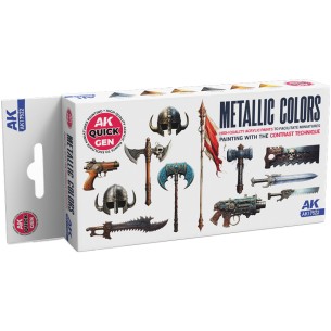 AK Quick Gen - Set di Pittura Metallics - AK17522