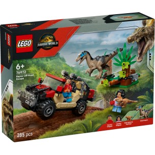 LEGO Jurassic World - 76972 - Fuga dal Raptor sul Fuoristrada