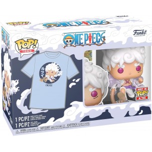 Funko Pop Tees - Luffy Gear Five + Tee (Taglia S) - One Piece