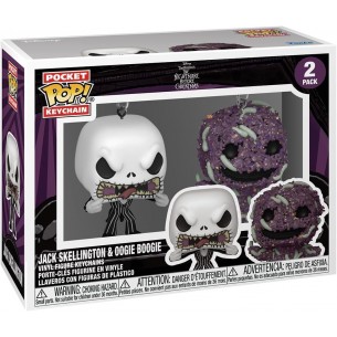 Funko Pop Keychain 2 Pack - Jack Skellington & Oogie Boogie - The Nightmare Before Christmas